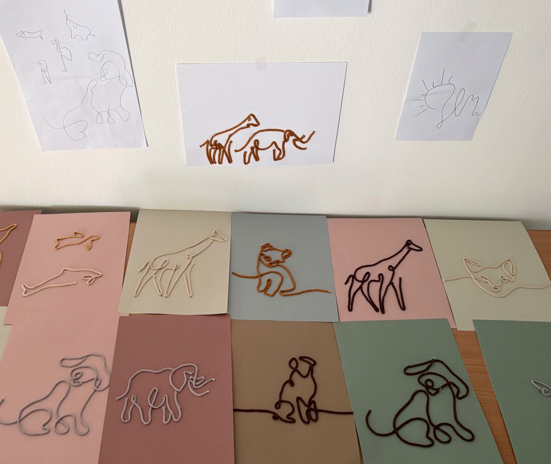 Einlinienbilder nach Pablo Picasso
