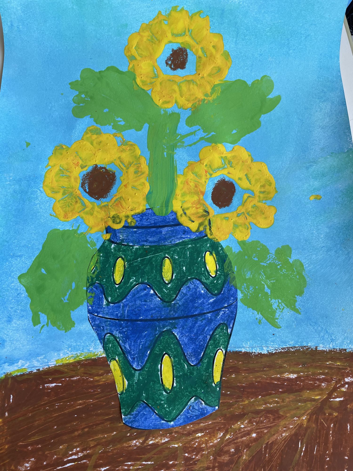 Sonnenblumen nach Vincent van Gogh